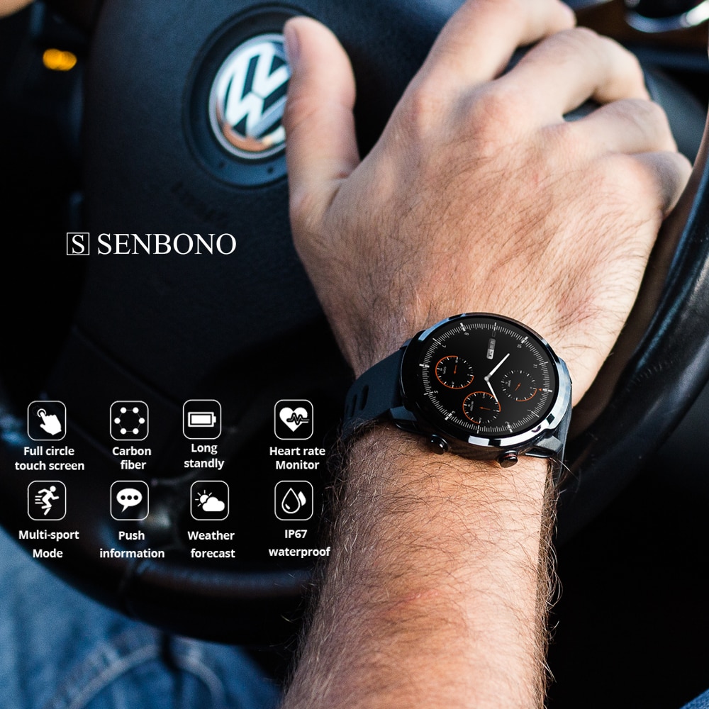 S10 pleine touche montre intelligente hommes étanche Sport horloge moniteur de fréquence cardiaque prévisions météorologiques Smartwatch pour IOS Android téléphone
