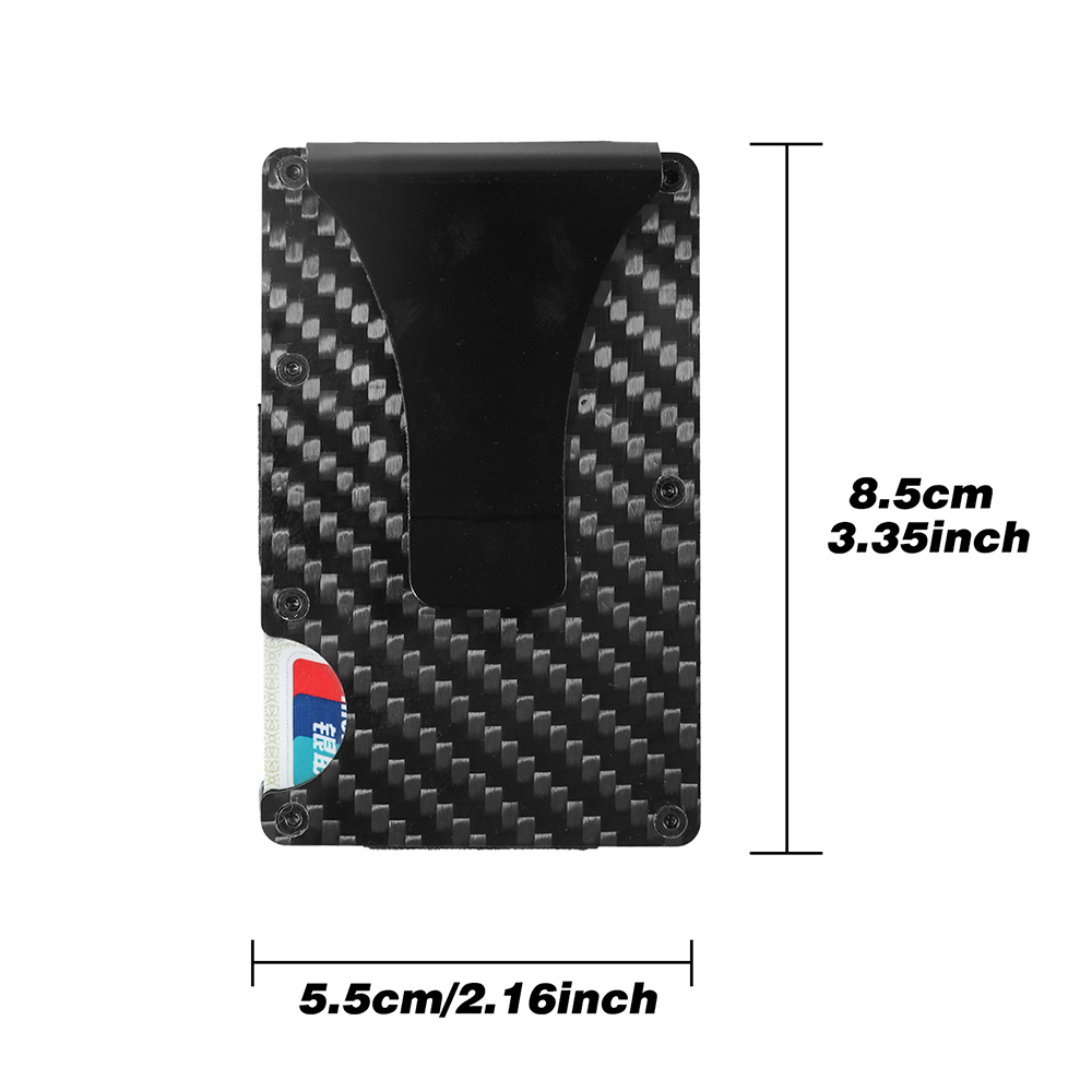 Carbon Fiber Metalen Kaart Pakket Anti-Diefstal Ultra-Dunne Kleine Grote Capaciteit Anti-Demagnetiseren Portemonnee Bankkaart id-kaart Sets Cover