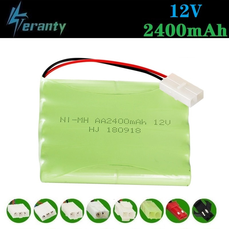 (H Modell) 12v 2400mah NiMH Batterie Für Rc spielzeug Auto Tanks Züge Robot Boot Gun Ni-Mh AA 700mah 12v Akku 1Pcs