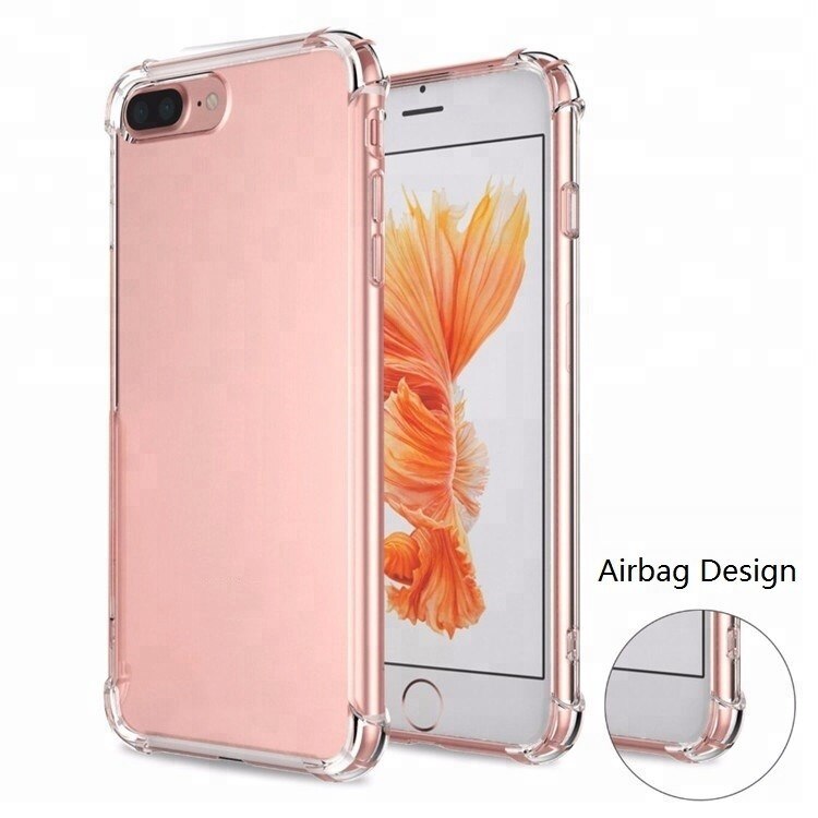 Transparent Clear Soft TPU Shockproof Mobile Phone Cover For iPhone X Case