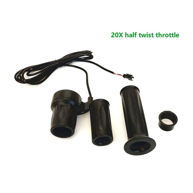 1 Pair Ebike Throttle Handle Left 20X Right Half Twist Throttle for Electric Bike Scooter 24V/36V/48V/60V/72V