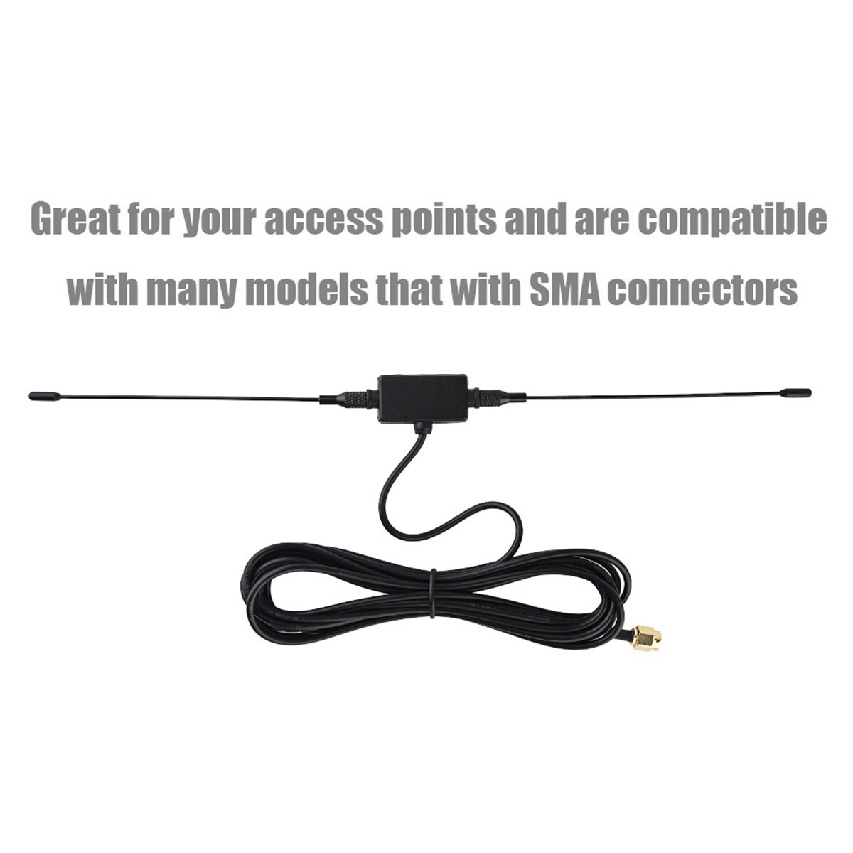 Amplificador de señal de enchufe macho, antena de cuerno GSM GPRS SMA, antenas súper resistentes a la presión, señal receptora de 400 a 433MHz