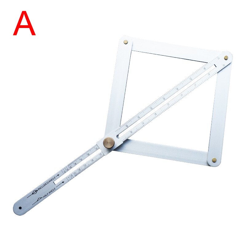 Diagonal Ruler Multifunctional Aluminum Alloy Thicken Adjustable High Precision Measurement Diagonal Ruler-30: a