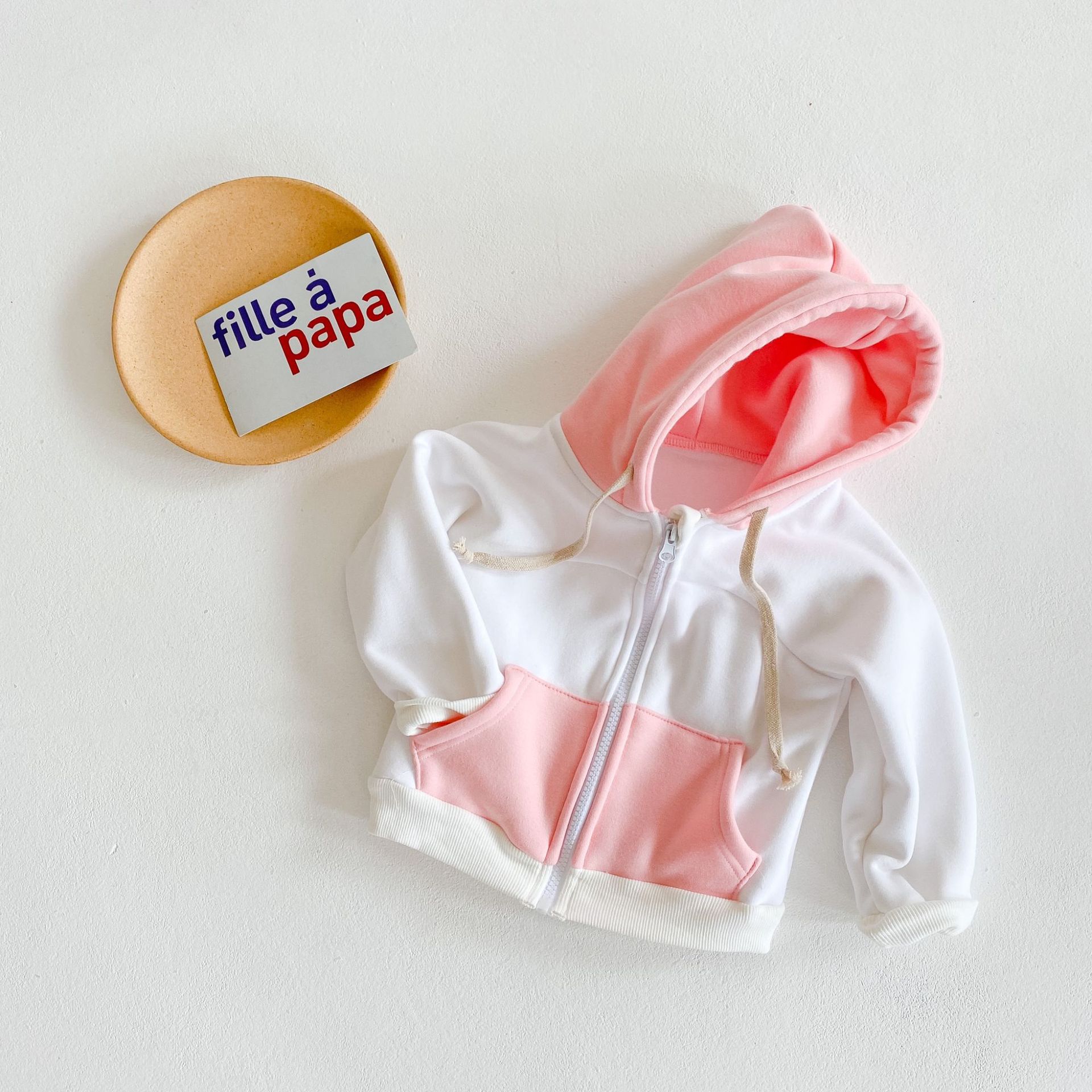 Winter Meisjes Sweatshirt Splice Vest Jas Casual Hooded Jas Voor Meisje Baby Kleding Baby Kids Peuter Jassen Bovenkleding