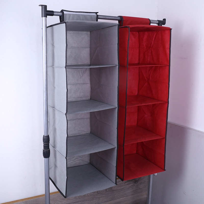 Porte-cintres à tiroir intercalaire | Sac de rangement suspendu pour vêtements, organisateur de placard Portable suspendu