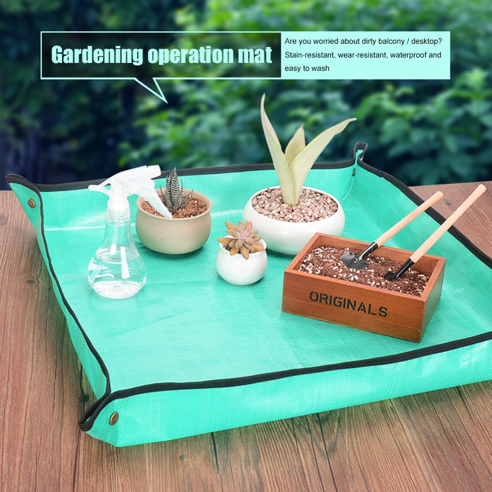68/100cm Planting Mat PE Gardening Mat Green Gardening Pad Plant Balcony Super Light Waterproof Flower Mat Garden Mat