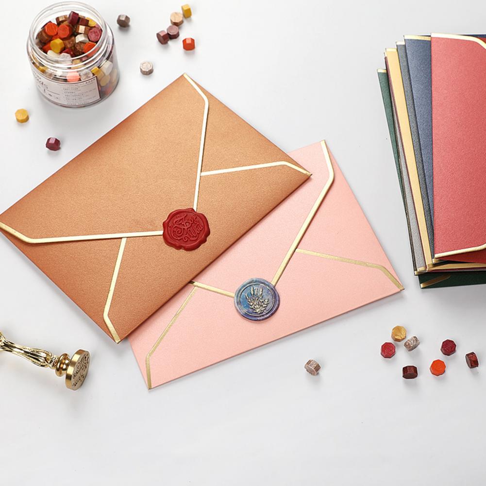 1Pc Papier Enveloppen Zegen Wenskaart Handgemaakte Ambachten Brief Papier Envelop Valentijnsdag Party Supply