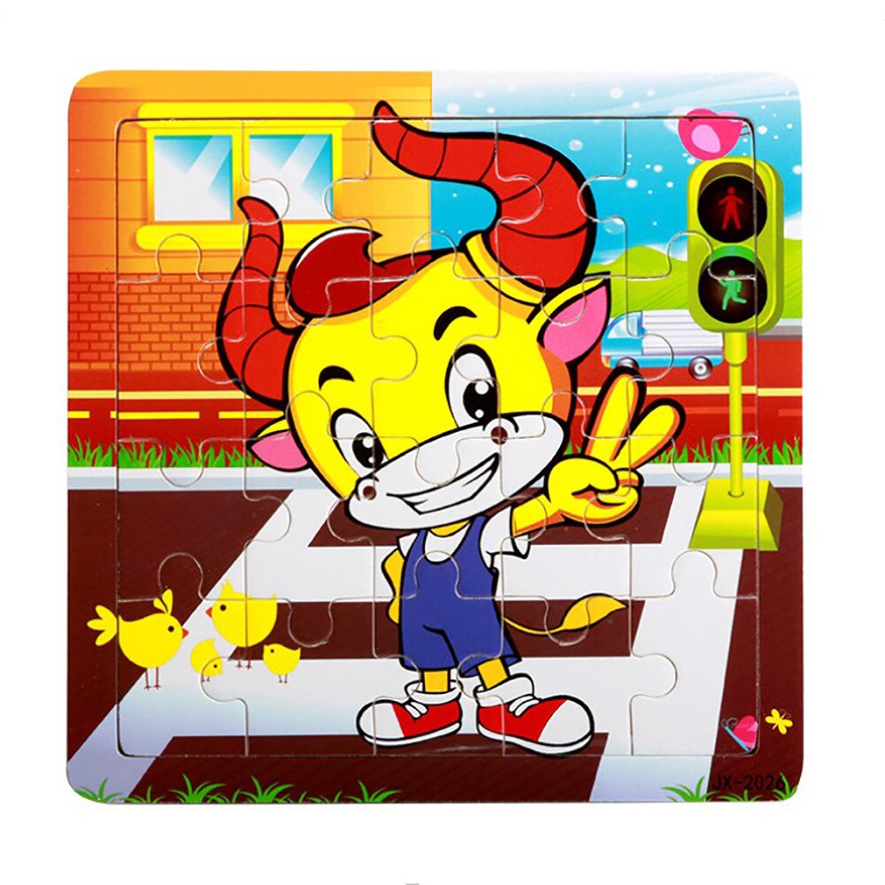 9/14/20 tabletten Kinder Spielzeug Holz Puzzle Holz 3D Jigsaw für Kinder Baby Cartoon Tier Verkehrs Puzzles pädagogisches Spielzeug Z925