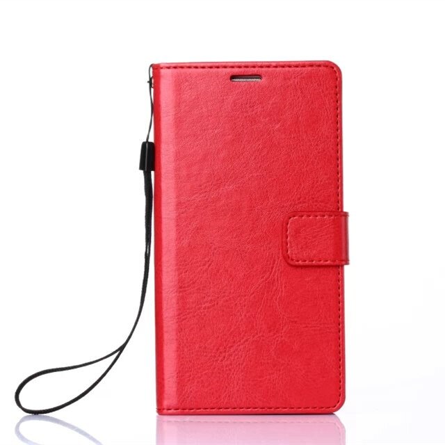 Titular do cartão capa para zte nubia play 5g 6.65 "caso de couro do plutônio capa protetora retro coldre carteira flip caso: Red Lanyard 1 / Just Case