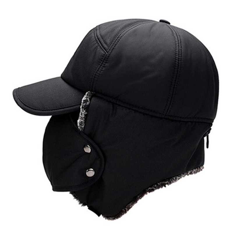 Xdanqinx vinter varme hue til kvinder bomberhatte med maske plus fnug tykke øreværn til mænd hat allround varm hætte unisex ski cap
