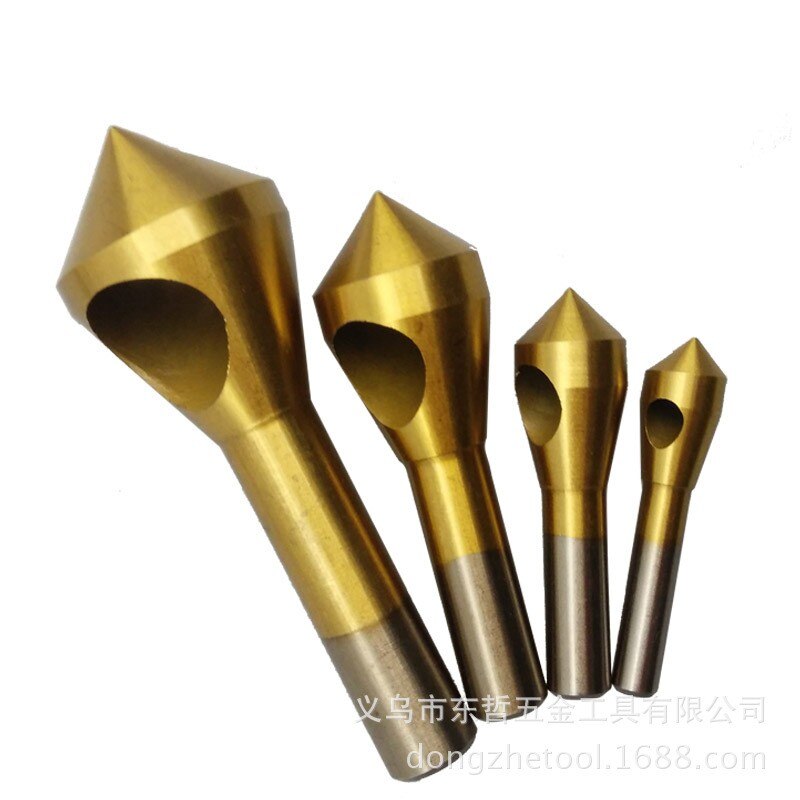 Inclined hole chamfer countersunk bit drill/inverted taper hole/screw countersunk hole/internal chip removal