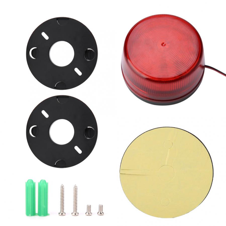 Alarma 1PC LED linterna estroboscópica luz de advertencia lámparas de alarma 12/24 V CC
