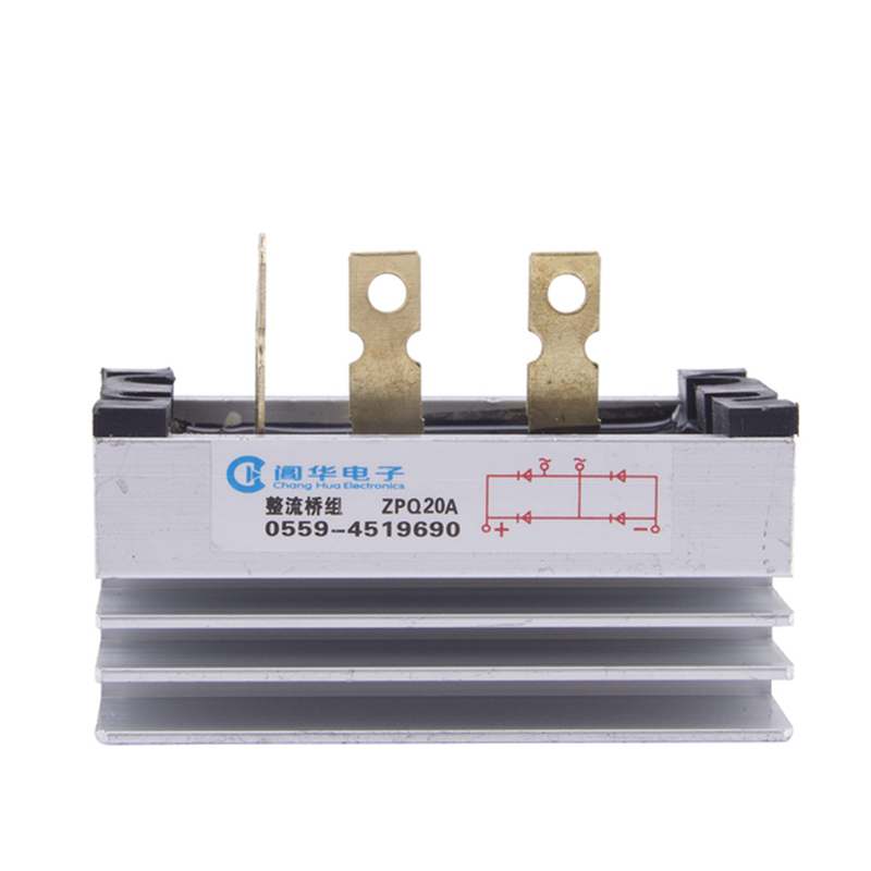 Módulo de diodo rectificador de puente ZPQ20A SQL20A generador 20AMP: ZPQ20A 1 phase