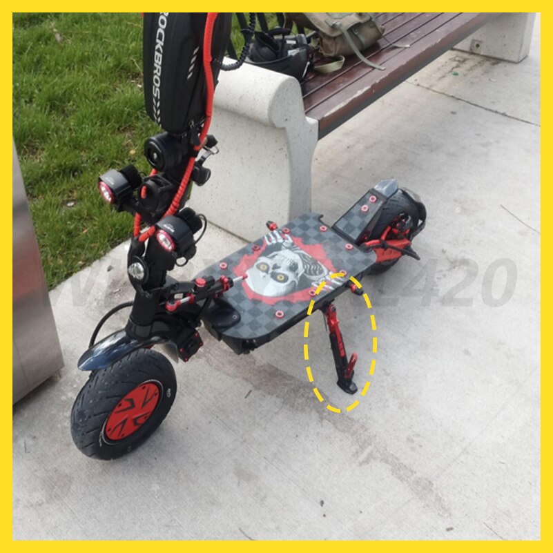 CNC Upgrade Foot Support for KUGOO G-Booster G2 Pro Electric Scooter Kick Stand Parking Bracket Adjustable Kickstand Parts