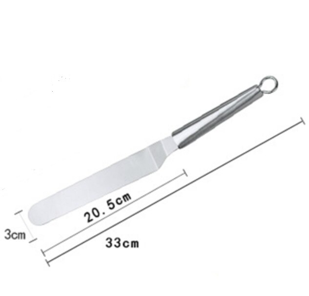 Cake Decorating Bakken Bakkerij Gereedschap Icing Spatel Van 4 6 8 10 Inch Rvs Frosting Mes Strooier Cake Accessoires: 1 pcs 8 inches