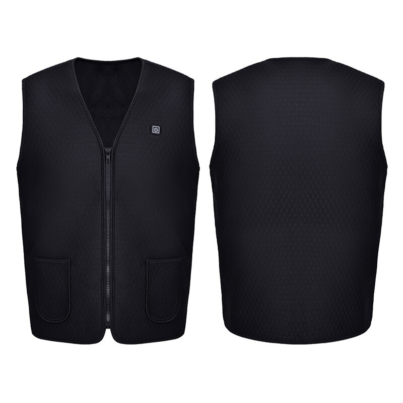 Chaleco eléctrico para hombre y mujer, chaqueta de tela calefactable con USB, almohadilla calefactora, calentador corporal, chaleco calefactor térmico, chaqueta de caza VIP para invierno