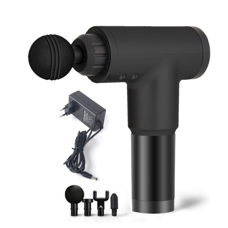 6-Speed Handheld Massage with 4 Heads for Muscle Pain Tension: BK-EU