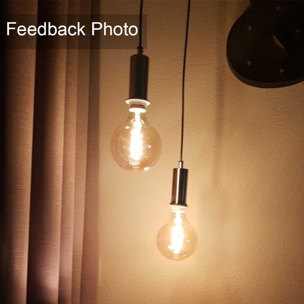 GANRILAND Retro LED Lamp E27 220V Dimmable LED Bulb Filament Light 3W 2200K Diamond Gold Edison Spiral Bulbs G125 G80 led lampen