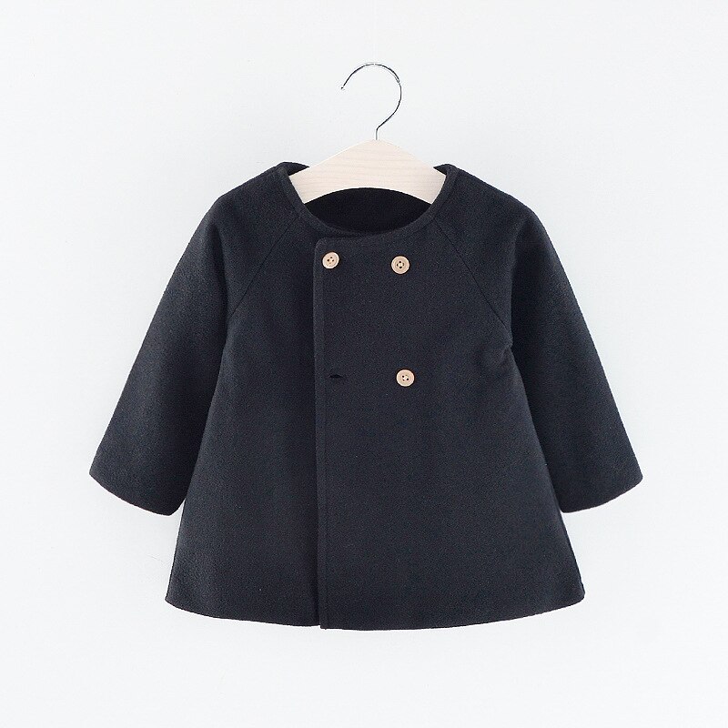 Toddler Girl Winter Coat Girls giacche abbigliamento invernale per bambini Toddler Girl primavera e autunno abiti 2022: Black / 80  80cm