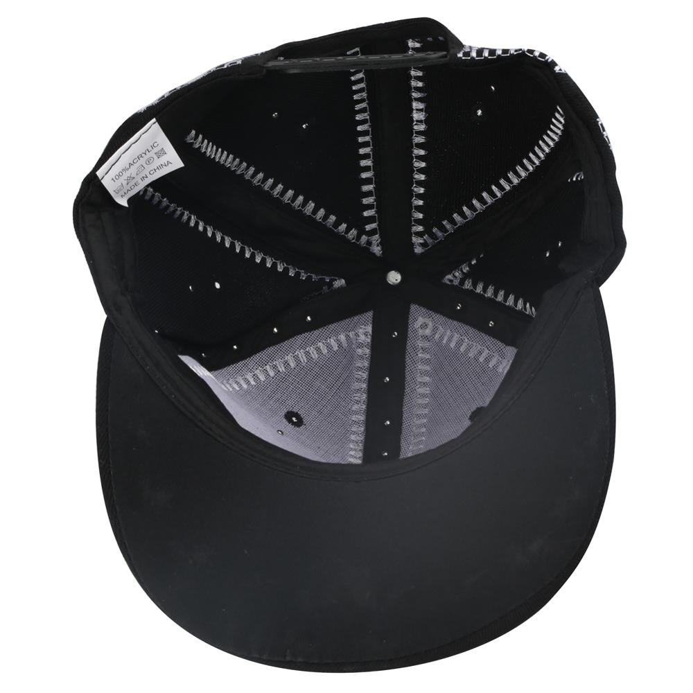 Hip Hop Cap Metal Rivet Snapback Baseball Caps Punk Rock Style Black Hiphop Hat for Women Men Streetwear Dance