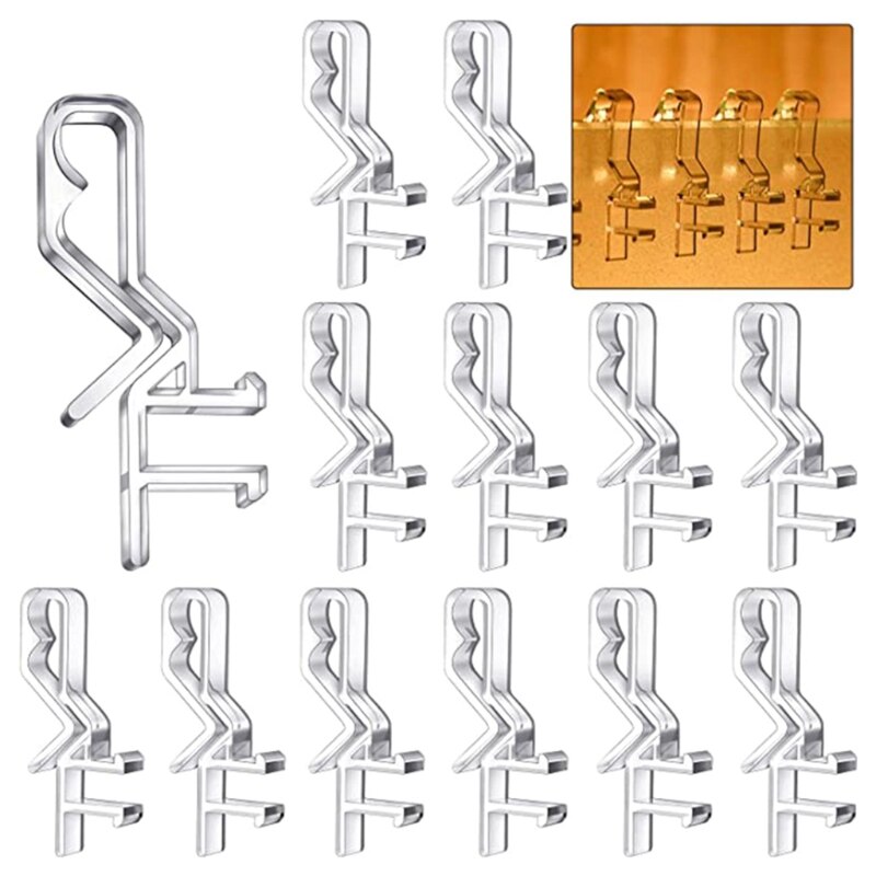 20Pcs Window Valance Clip Clear Plastic Hidden Retainer Horizontal Blind Bracket