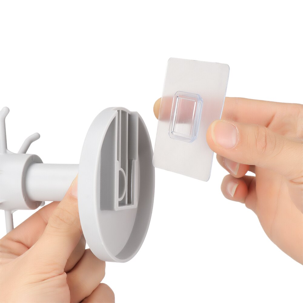 360 degrés crochet rotatif auto-adhésif support de rangement salle de bain organisateur mural support suspendu accessoires de cuisine