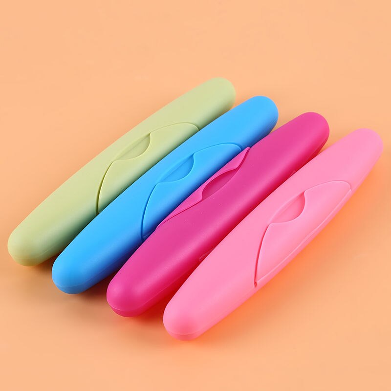 Draagbare Plastic Tandenborstel Opbergdoos Reizen Tandenborstels Houder Tandenborstel Organizer Tanden Borstel Container Voor Camping
