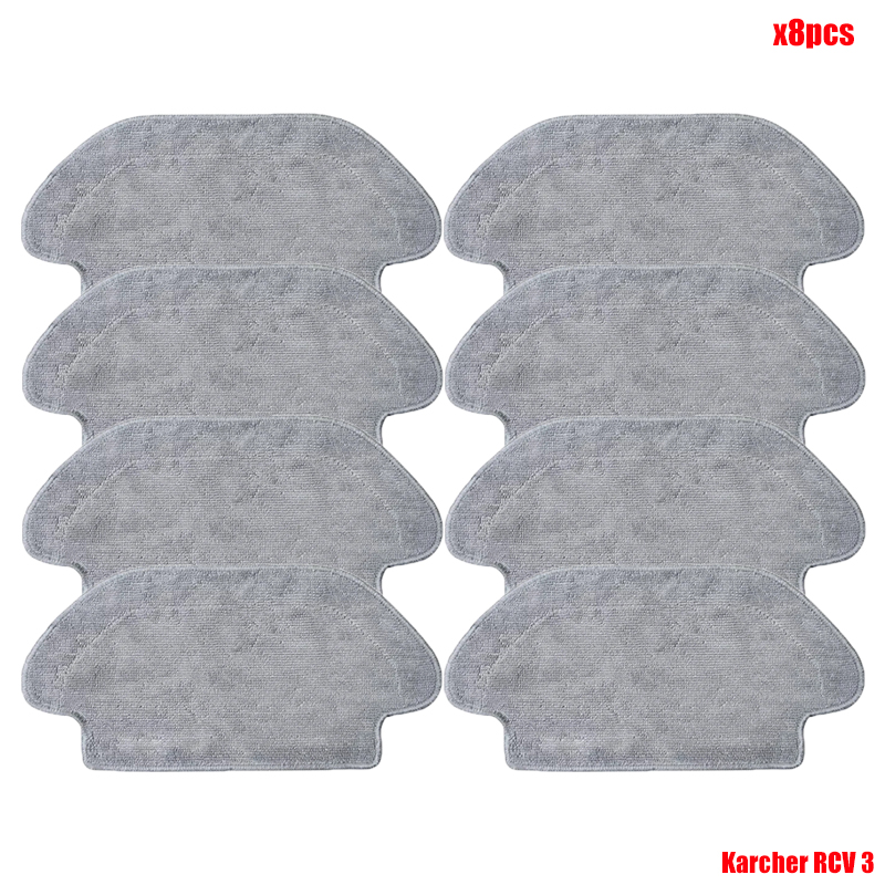 Accessories For Karcher RCV 3 Robot Vacuum Cleaner Spare Parts Roller Side Brush Hepa Filter Mop Cloth Tool Brushes Replacement: army green