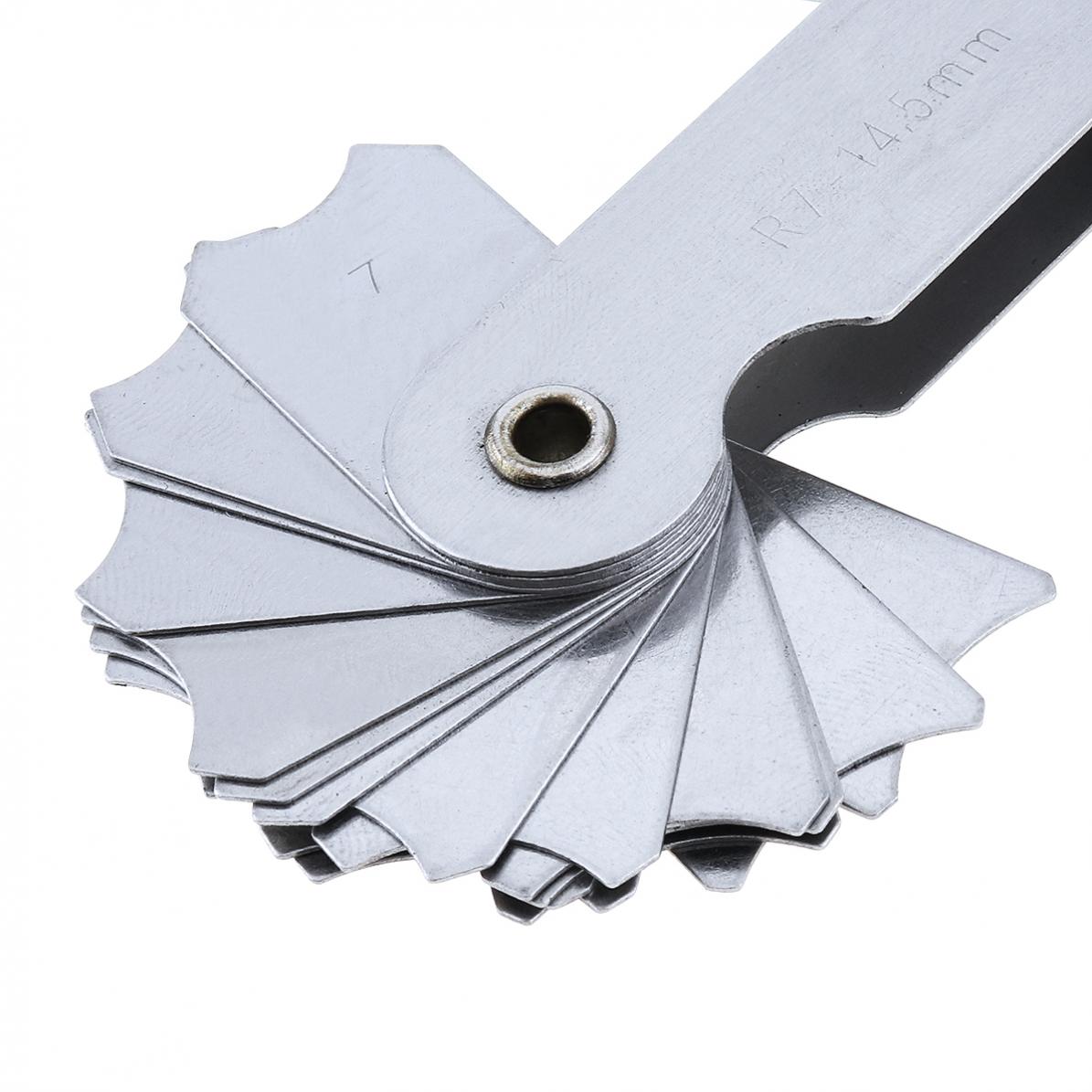 32 Stks/set R7-14.5 A7C09 Rvs Radius Gauge Sample R Gauge Met 7-14.5 Blades Bereik Voor Industriële Meting
