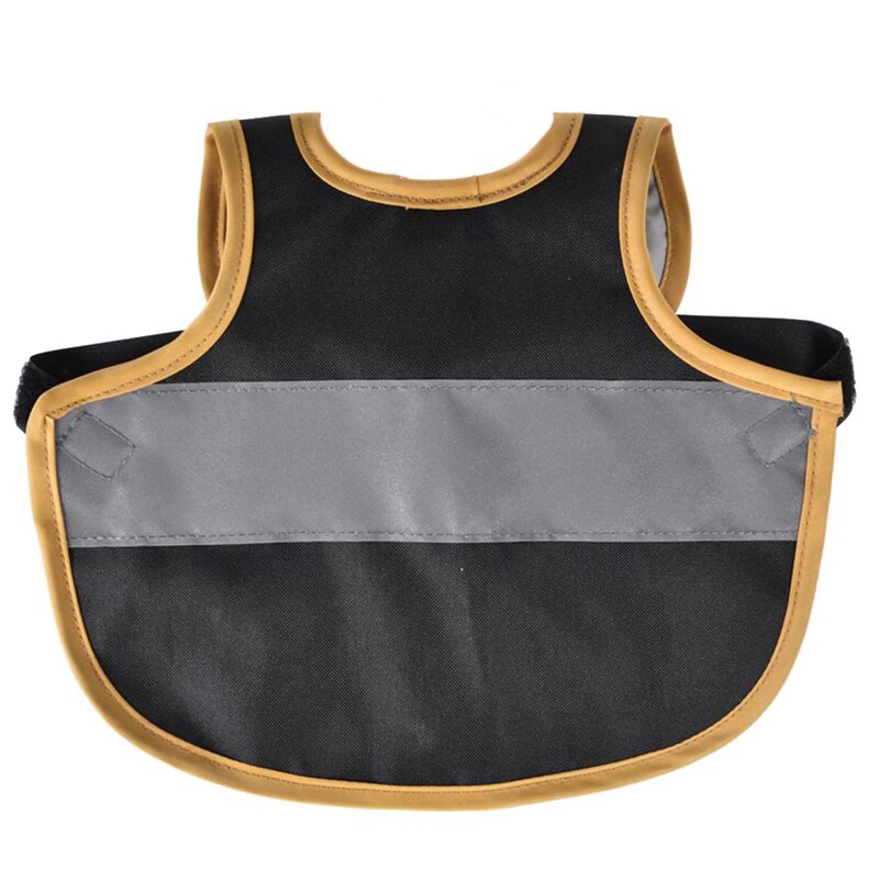 Chaleco reflectante para mascotas ropa con motivo de pollo, aves de corral, sillín, delantal, soporte de protección de plumas para pollo y pato: black