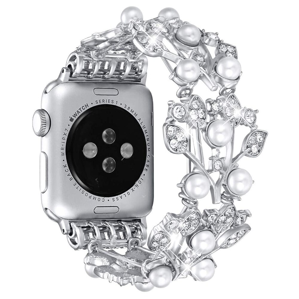 Bracelet Bling pour femmes pour Apple Watch, en métal, bijoux pour iWatch série 1 2 3 4 5, Bracelet montre Bling