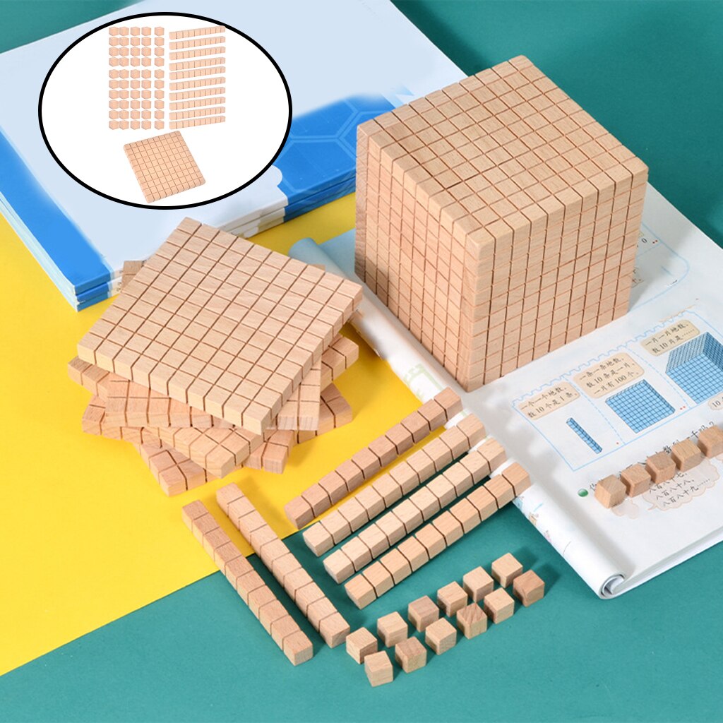 Houten Base Tien Blokken Klas Home Math Manipulatieve Tellen Early Math Onderwijs Speelgoed Voor Kleuterschool Elementaire: Package B