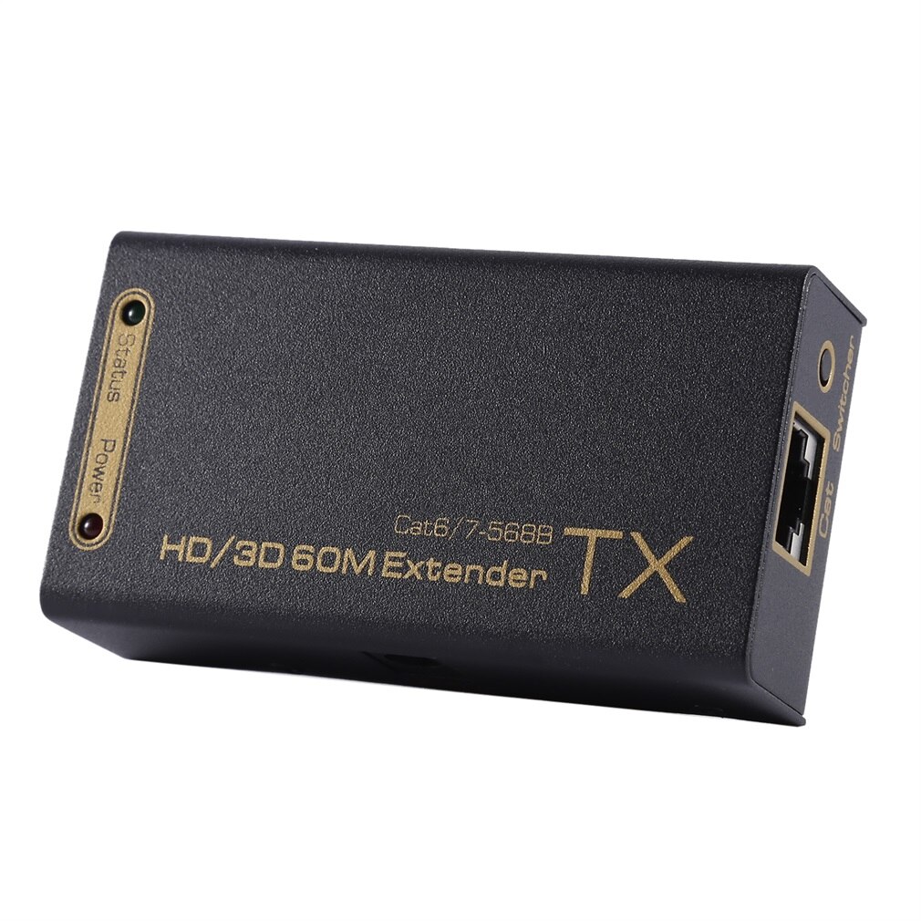 1080P 60m HDMI extender HDMI repeater plus Cat 6 Cat 7 Ethernet cables with IR function Rj45 transmitter TX / RX extender