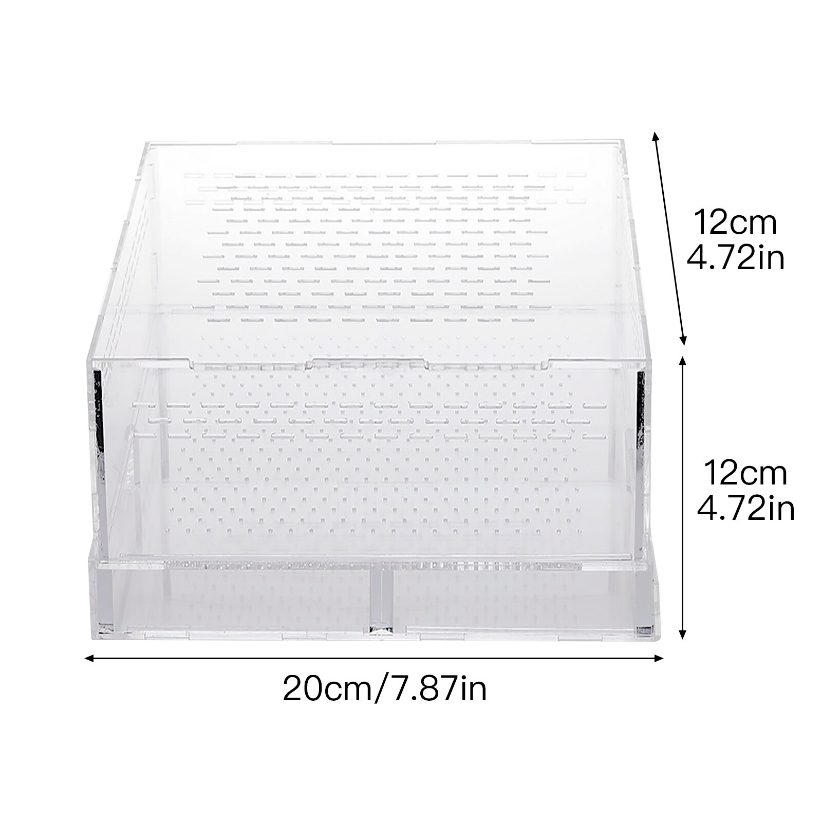 Acrylic Feeding Box Breeding Animals Box Pet Climbing Terrarium 4 Sizes Translucent Transparent Anti-escape Insect Breeding Box: 20 x 12 x 12CM