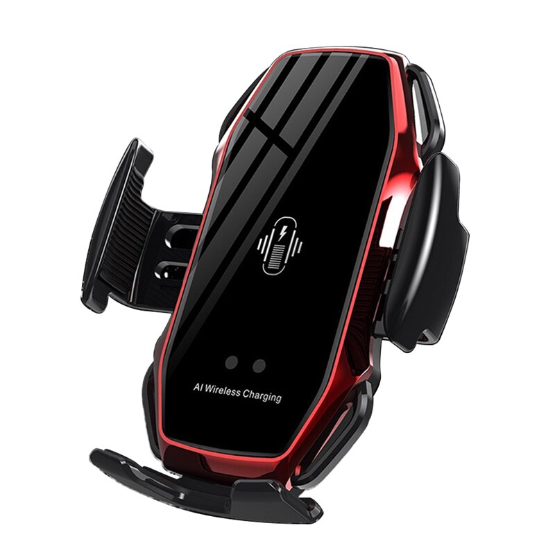 Automatische klem 10w qi draadloze autolader voor iphone 11 pro max x xr qi draadloze autolader voor samsung  s8 s9 telefoonhouder