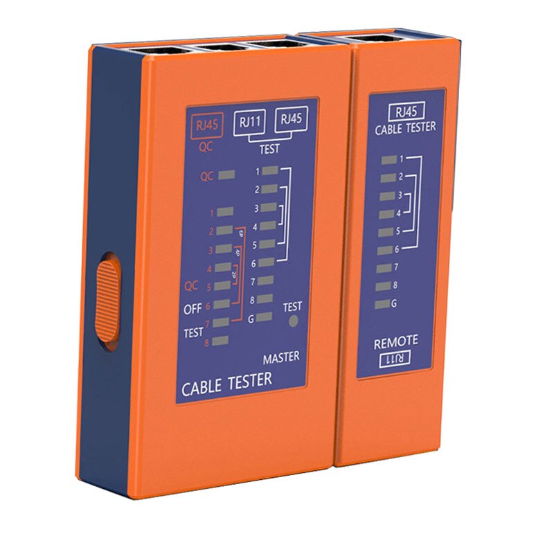 2 in 1 Tester per Cavo di Rete LAN Network Ethernet Multifunzionale Tester Cavo di Rete RJ45 e RJ11 Tester per Cavi Ethernet