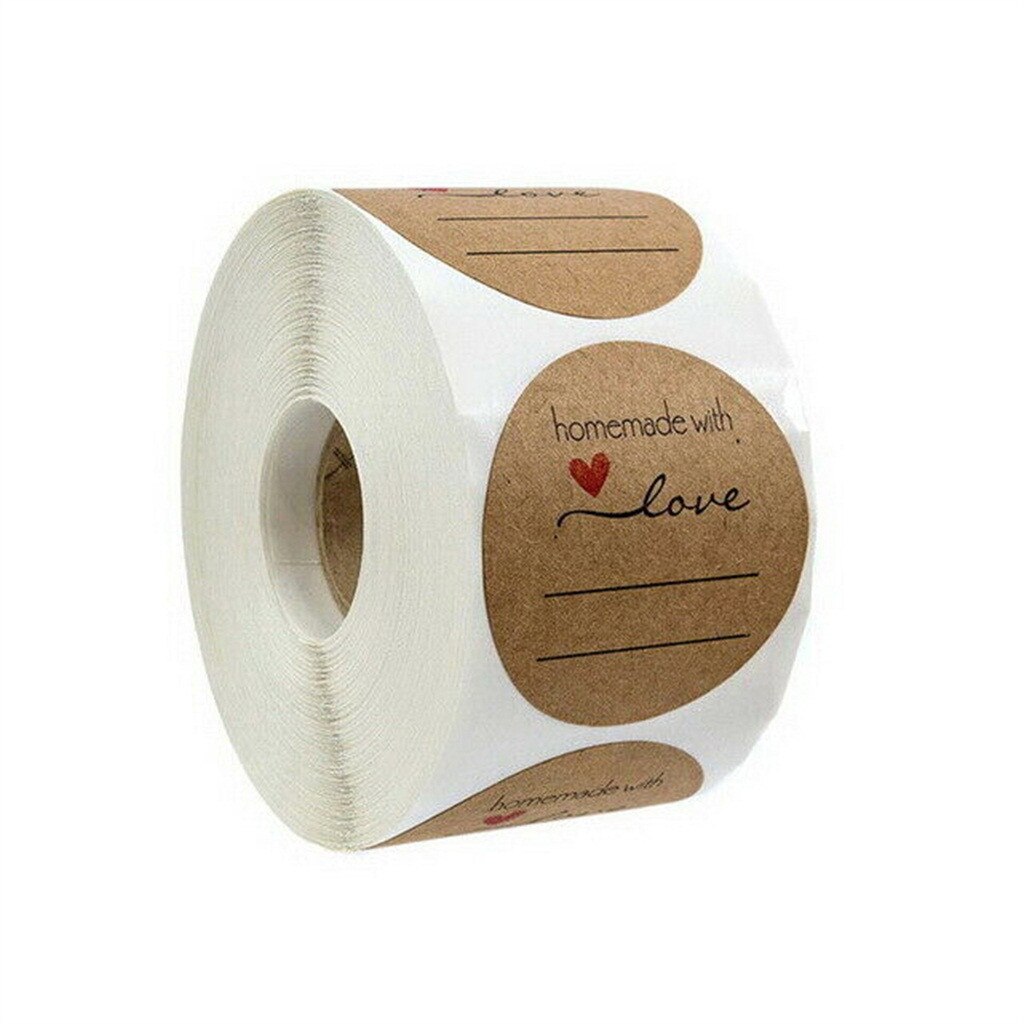 Multi-styles Handmade With Love Stickers Floral Thank You Stickers Labels Stickers For Wedding/party Box Decoration #J20: C