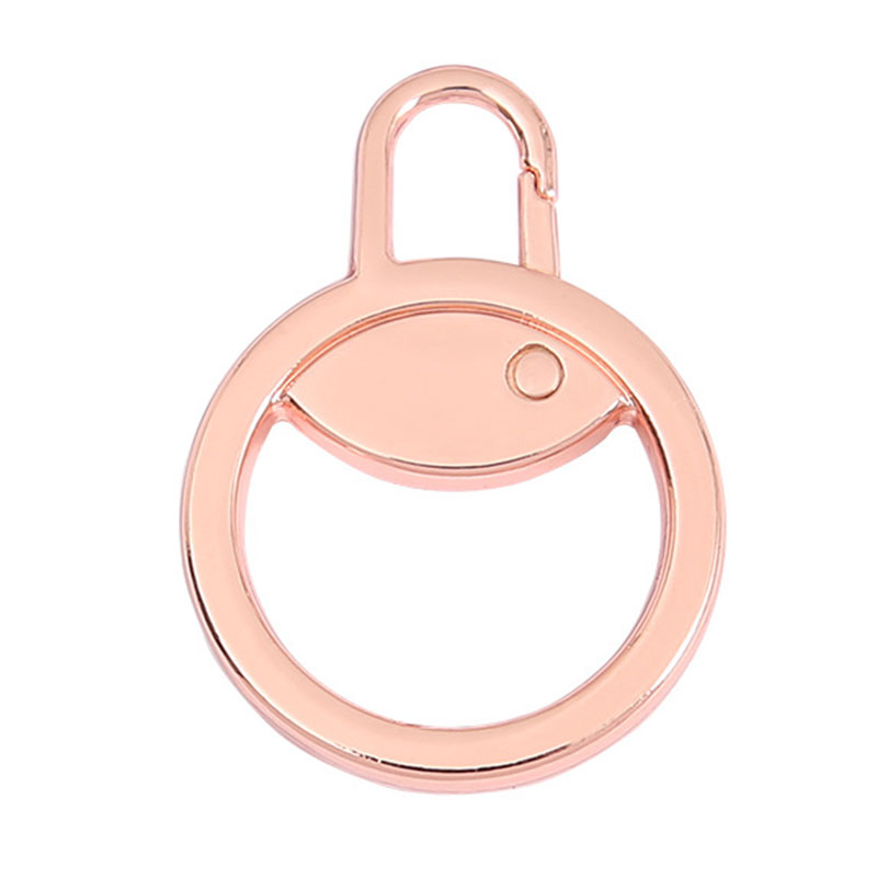 Ring Rits Puller Afneembare Rits Pull Tab Hoofd Instant Reparatie Tools Voor Bagage Koffer Boot Jas Jas Schoenen Rugzak Tas: Rose Gold