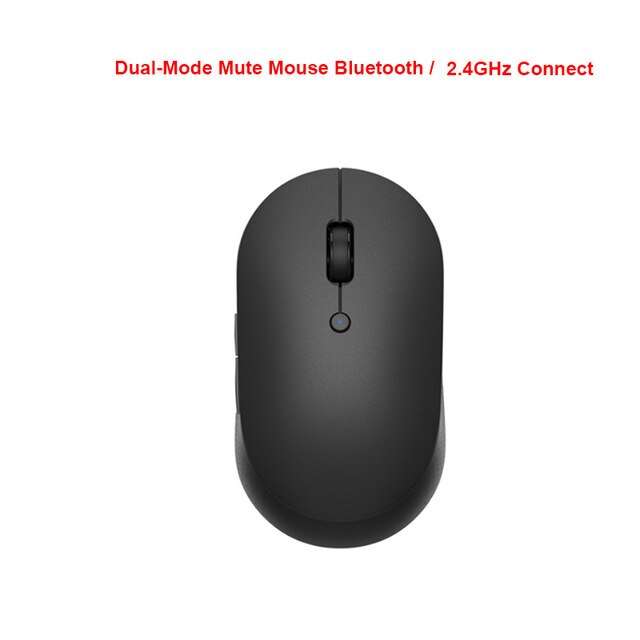 Originele Xiaomi Mi Draadloze Muis Draagbare Game Muizen 1000Dpi 2.4Ghz Wifi Link Optische Mute Muis Mini Muis Voor windows 7/8/10: Mute Black