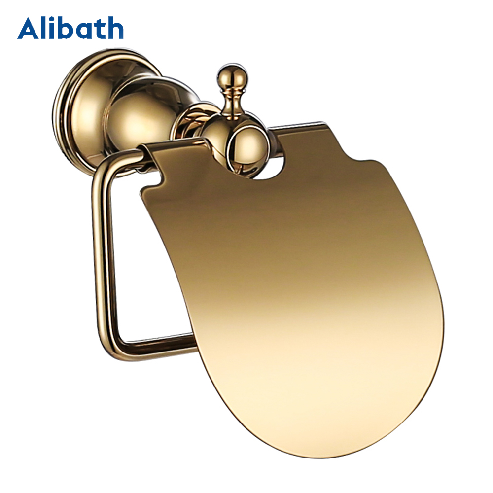 Ensemble d'accessoires de salle de bain en laiton poli doré, accessoires de salle de bain de luxe, produits muraux: Violet