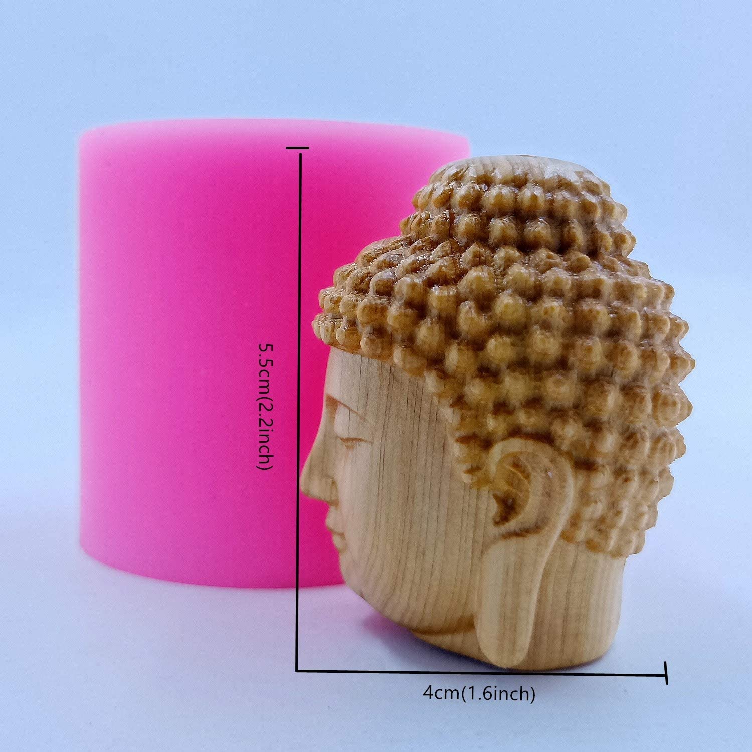 mini budda głowy mydło świeca formy silikonowe świeca wosk formy dekorowanie żywicy gipsowej rzemiosło epoksydowe silikonowe formy