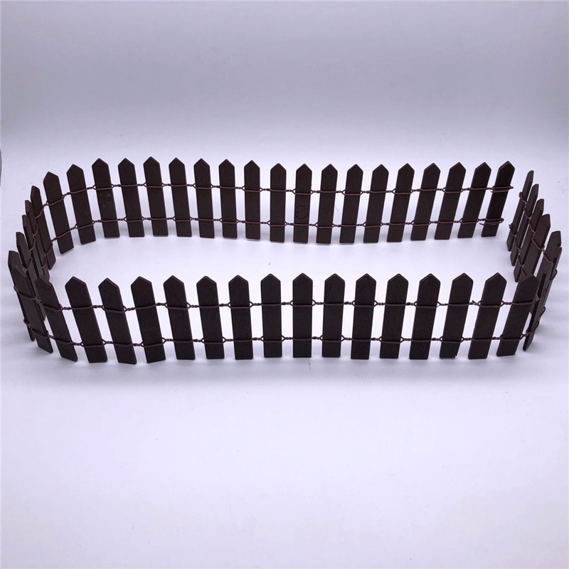 1 stk. 90*5cm gelænder mini mos mikro-landskab hegn havedekoration lille blegende træ palisade gør-det-selv blomsterskive balustrade