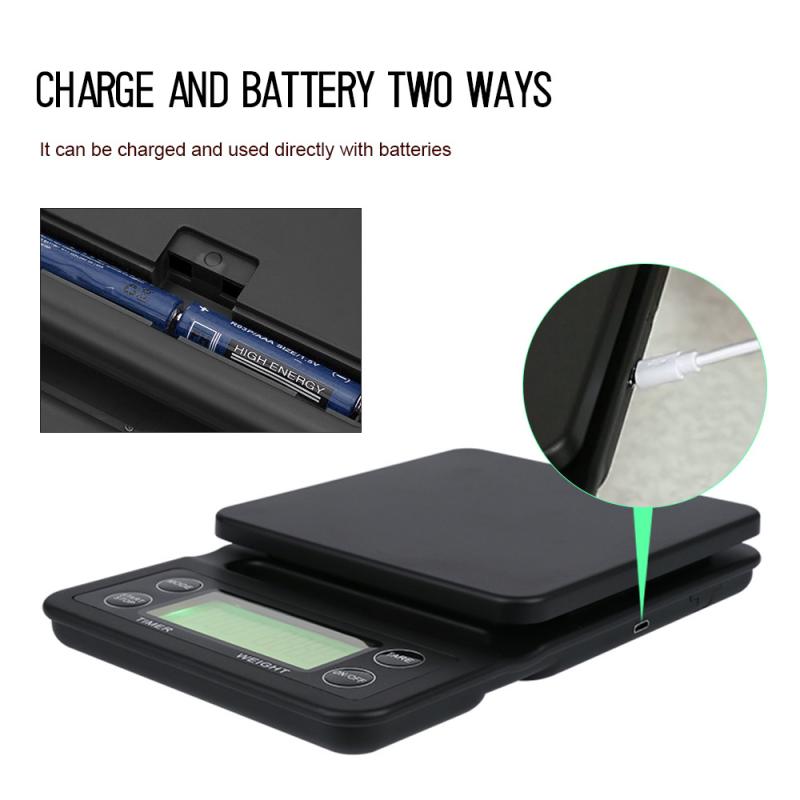 1pc Kitchen Scale Food Scales Digital Electronic Food Weight Scale Coffee Roasting Baking Cooking Scale With LCD Display Scales