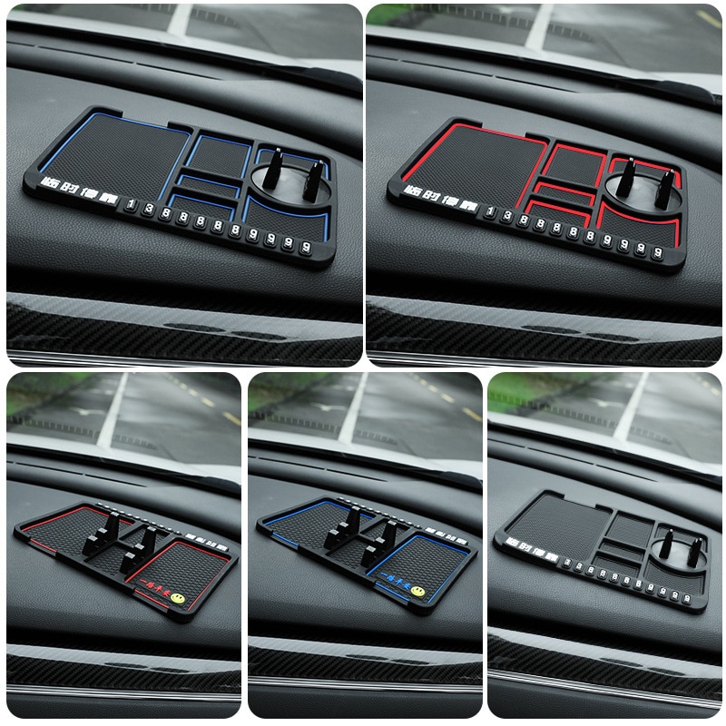 Multifunktionel bil silikone dashboard pad mat bil anti-slip mat auto telefonholder skridsikker sticky anti slide dash telefon mount