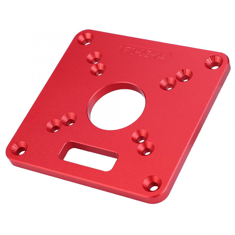 Router Table Insert Plate Aluminum Alloy 6061 Anodic Oxidation Engraving Router Table Plate Tools