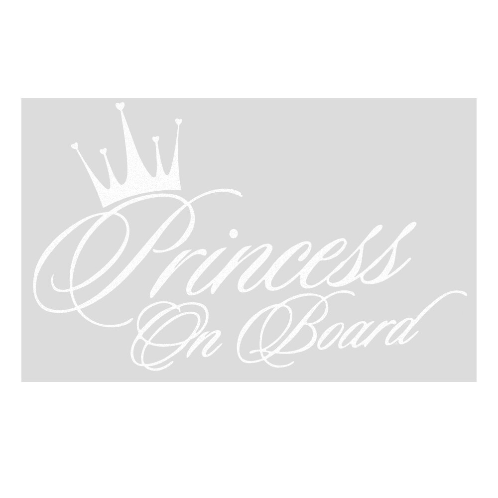 FORAUTO Princess Crown Car Sticker Vinyl Decals Bedroom Decoration Car-styling Black/Silver 17*10cm Auto Accessories