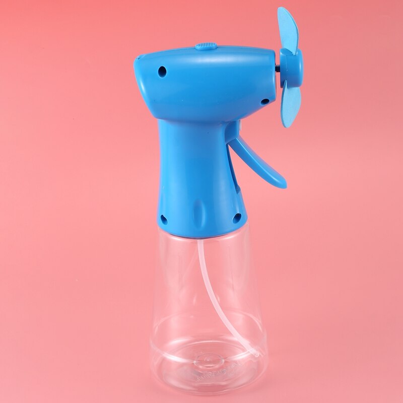 Con agua rociador aerosol ventilador de mano-ventilador de nebulización con la niebla como ventilador pulverizador para botella de agua (300Ml)