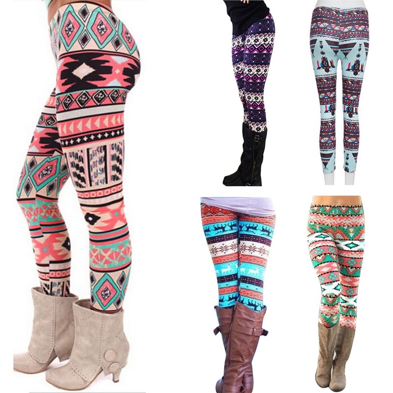 Dames herfstleggings meisjes winterleggings broek sneeuwvlok kerst hertenprint leggings dameskleding jeggings
