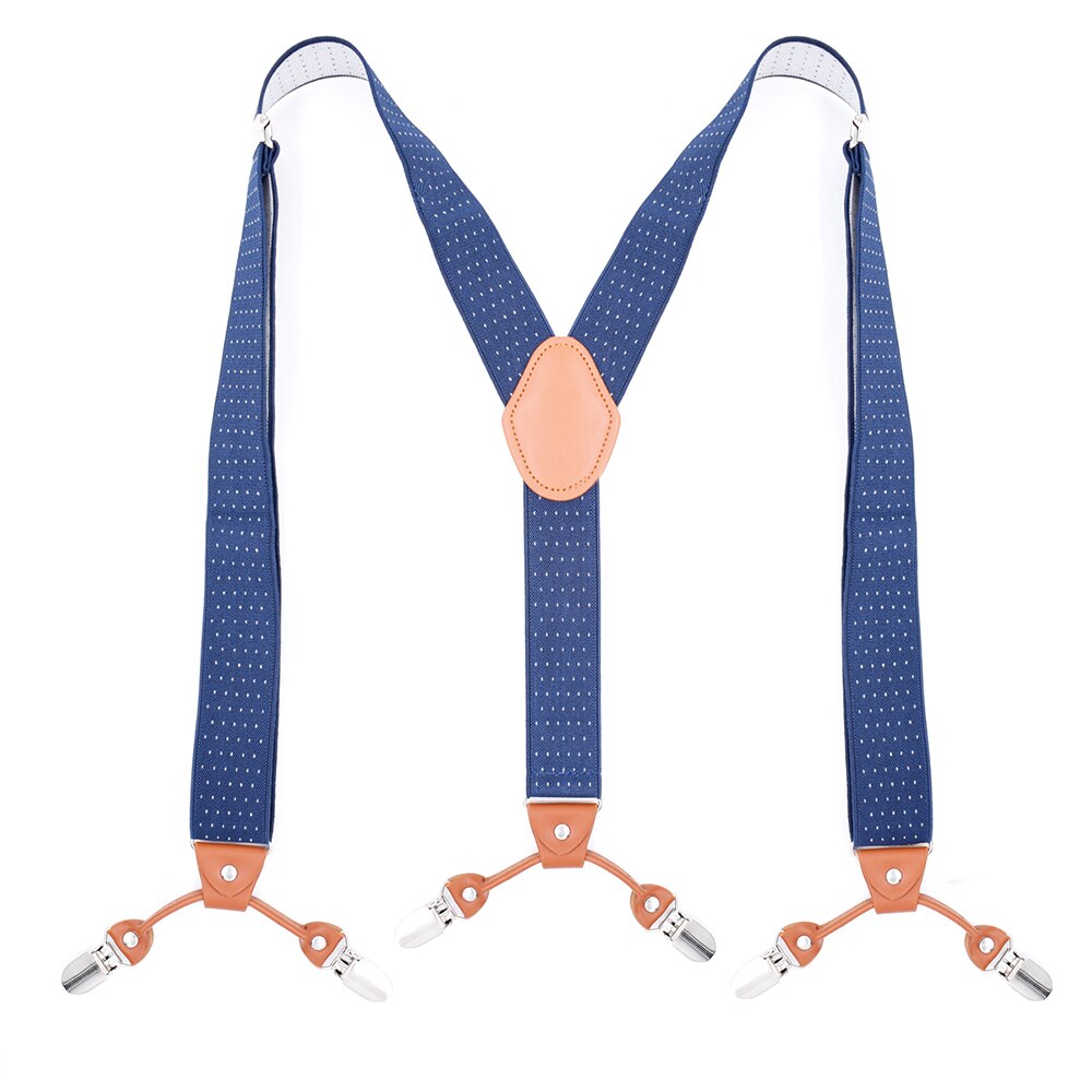 Heavy Duty Big Tall Suspenders for Men Wedding Y-back 3.5cm Wide Adjustable Elastic Trouser Pants Braces Suspensorio Masculino: Style D