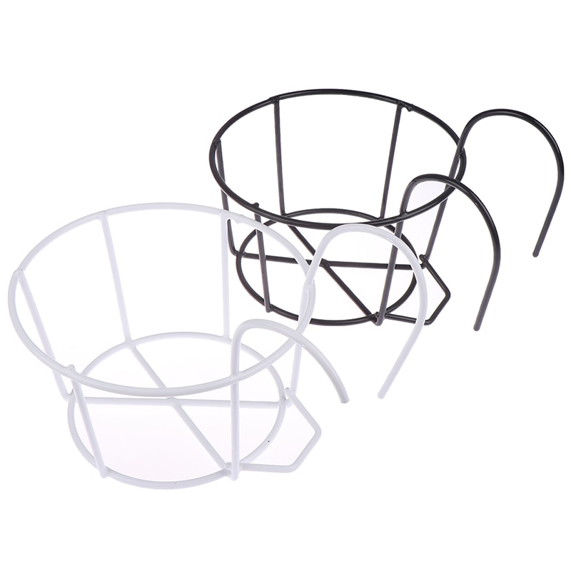 Suministros para jardín, estantes de hierro para plantas colgantes, balcones, macetas redondas, barandilla, cerca para exteriores, 1 piezas